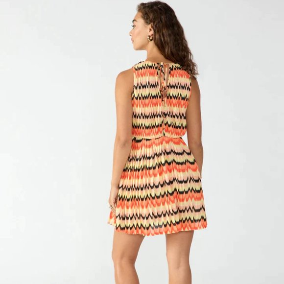 Summer Crochet Mini Dress By Sanctuary In Citrus Stripe - Picture 2 of 4